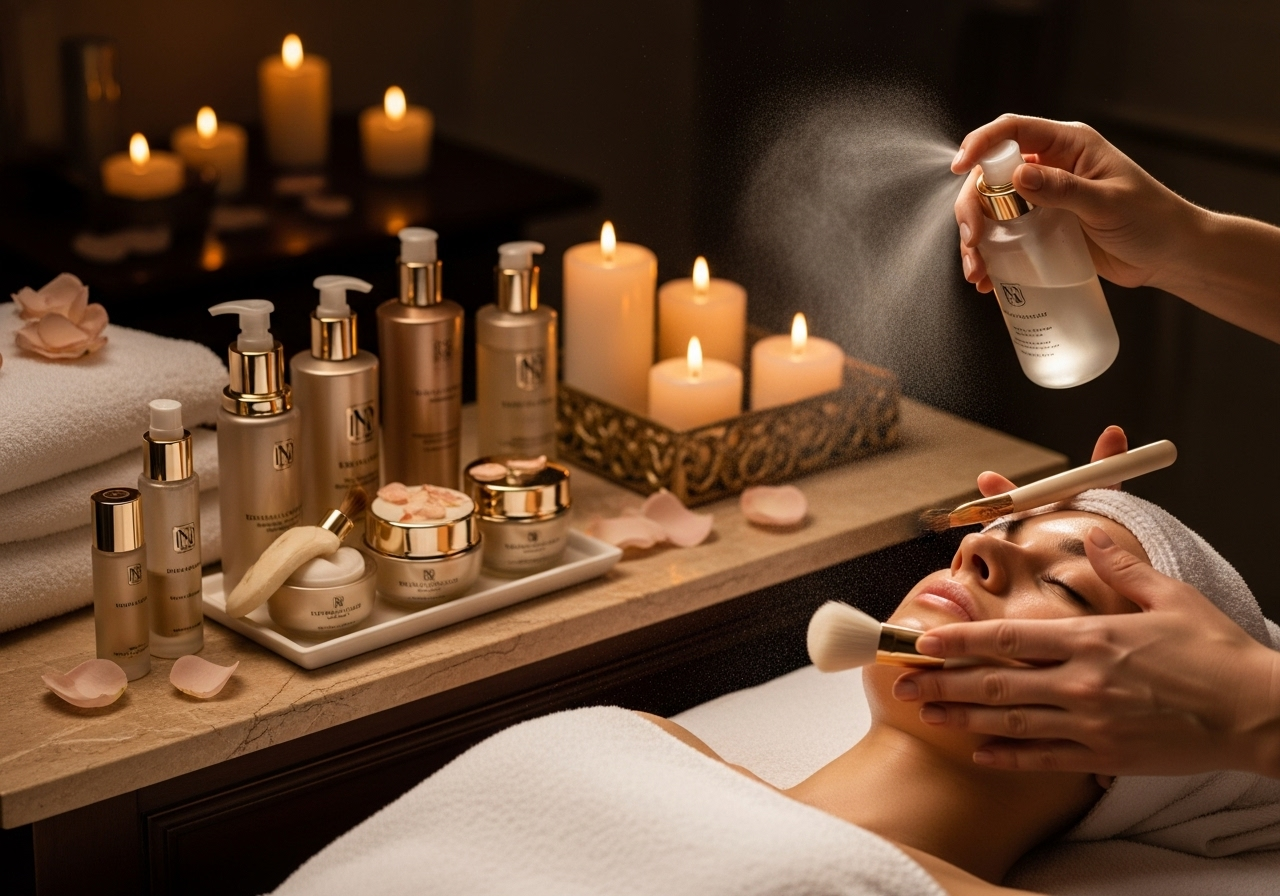 Facial massage beauty treatment - Arabian Serenity Dubai