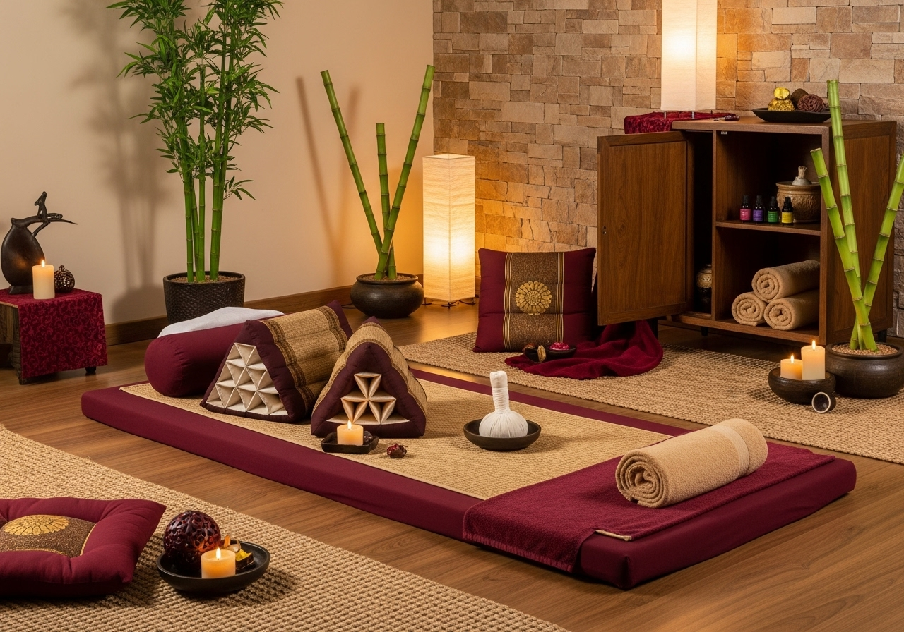 Thai massage stretching session - Arabian Serenity Dubai