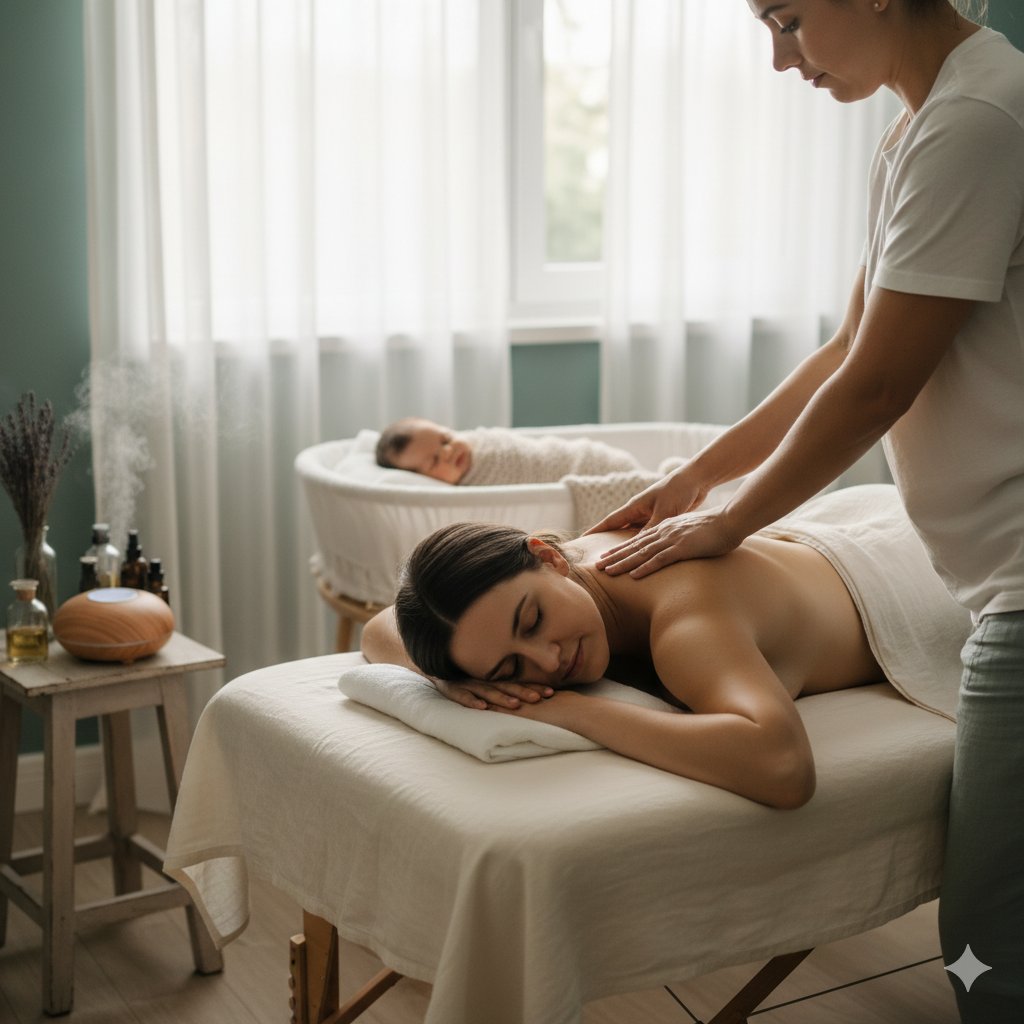 Post Natal Massage at home Dubai - Arabian Serenity